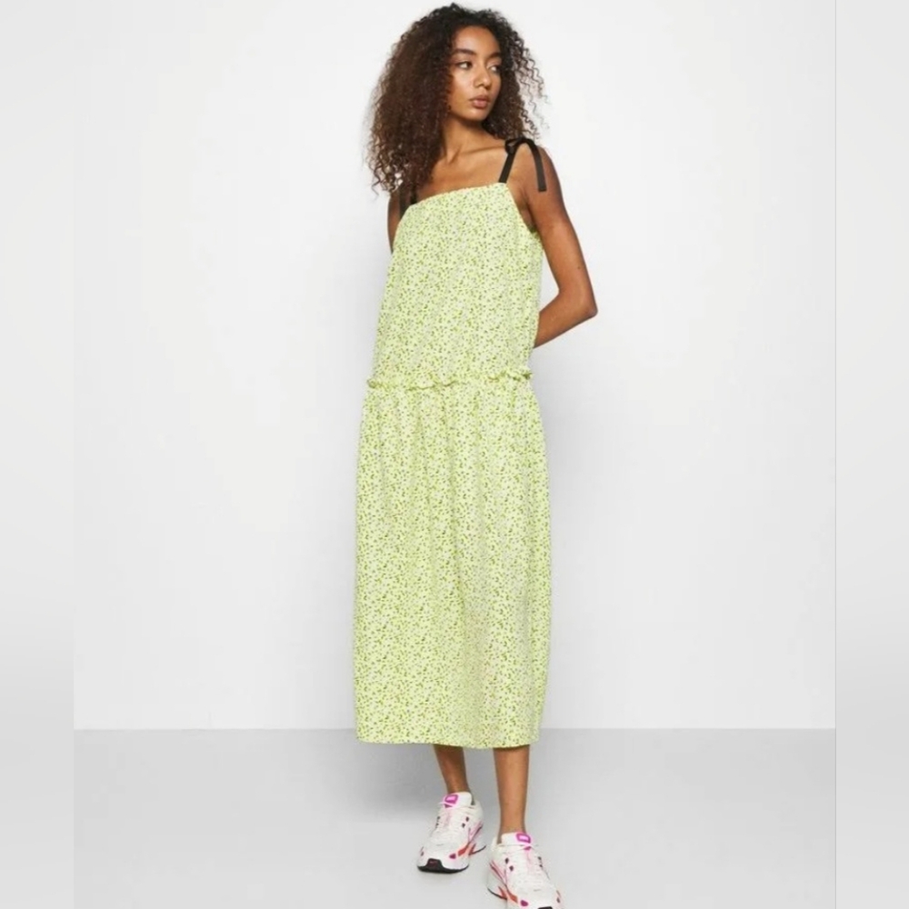 Topshop Floral Midi Dress